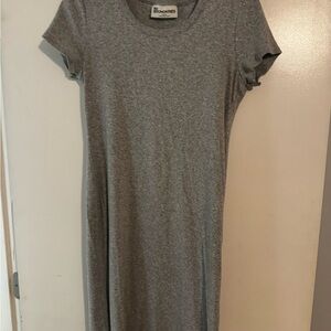 Gray Short Sleeve Dress